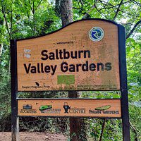 A photo of the Valley Gardens sign in Saltburn